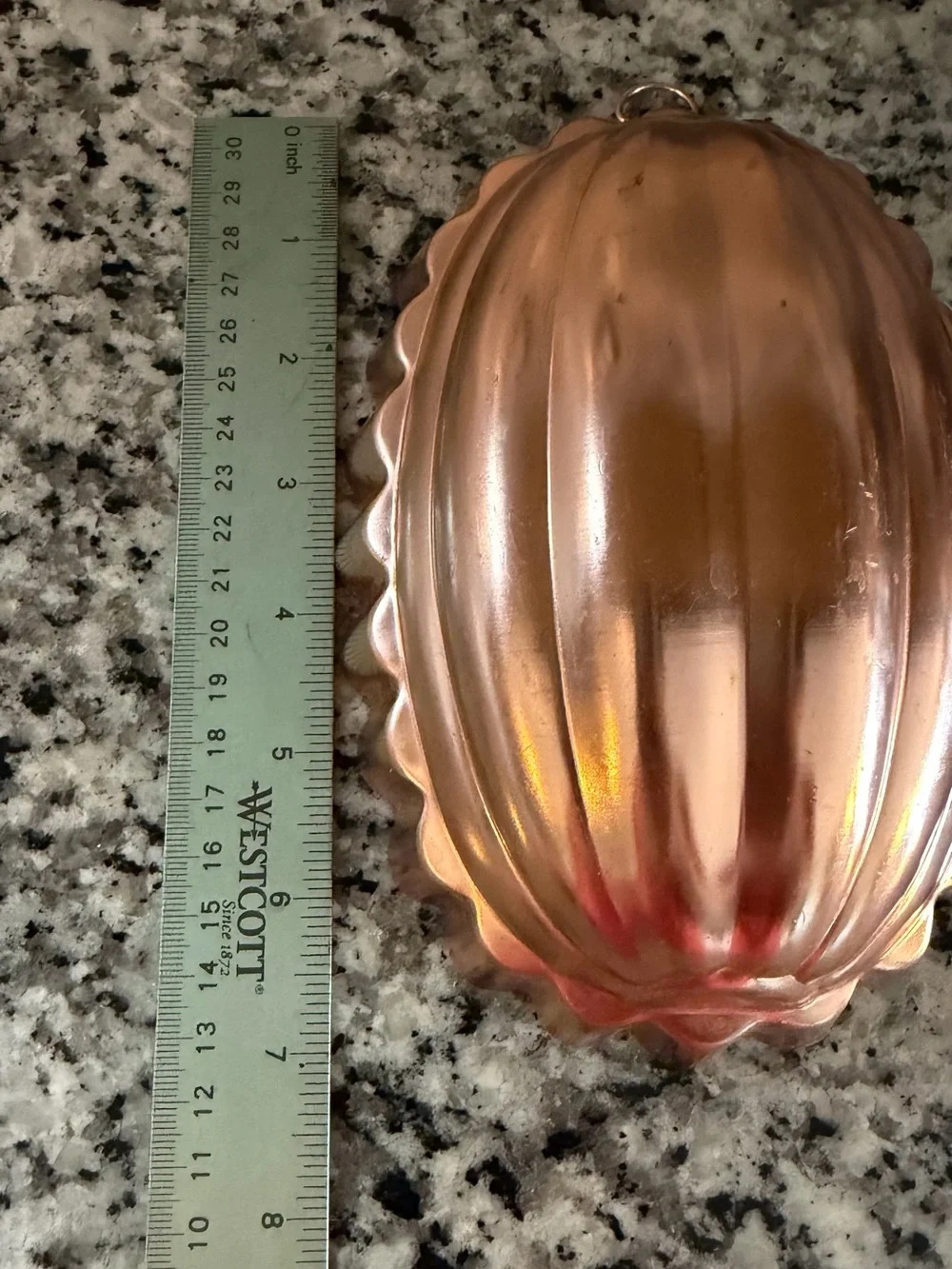 Vintage Copper-aluminum oval mold